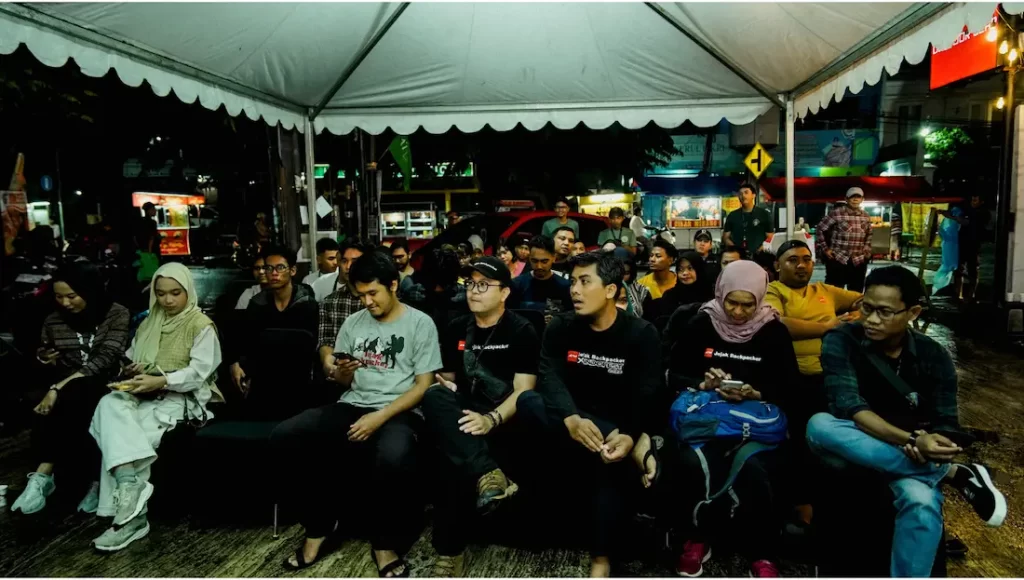Tim Jejak Backpacker dan Mak Backpacker di acara Arei Xperience