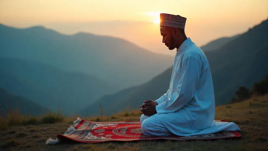Cara menentukan arah kiblat di gunung