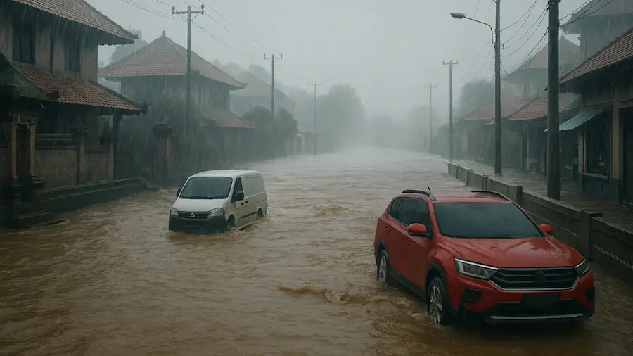 (Ilustrasi) Banjir terjang Bali September 2025