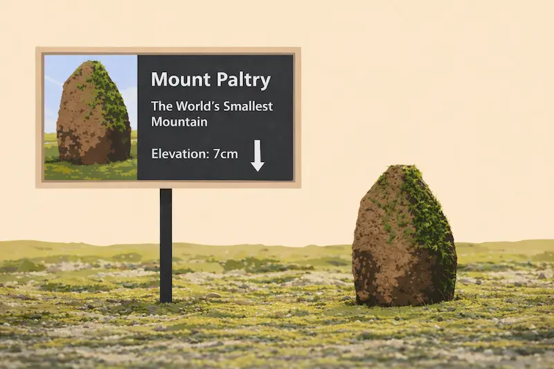 Mount Paltry di Australia (gambar ilustrasi 2D)