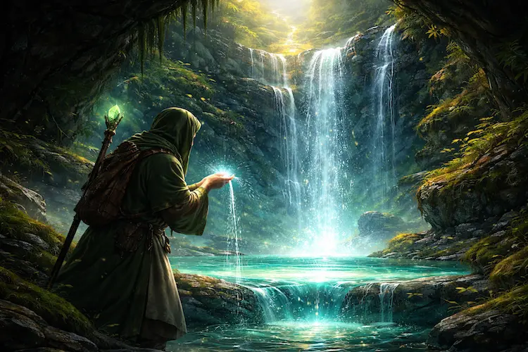 Ilustrasi penemuan Ainul Hayat atau Fountain of Youth versi Islam