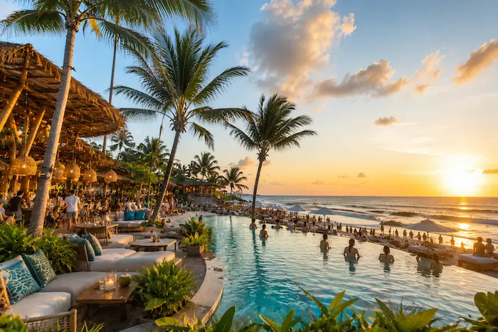 Beach club dengan tropical vibes banyak digemari wisatawan